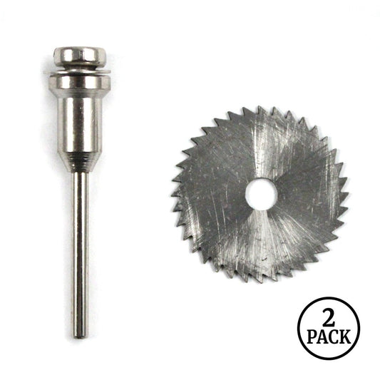 Two ToolTreaux alloy steel circular saw blades for woodcutting.