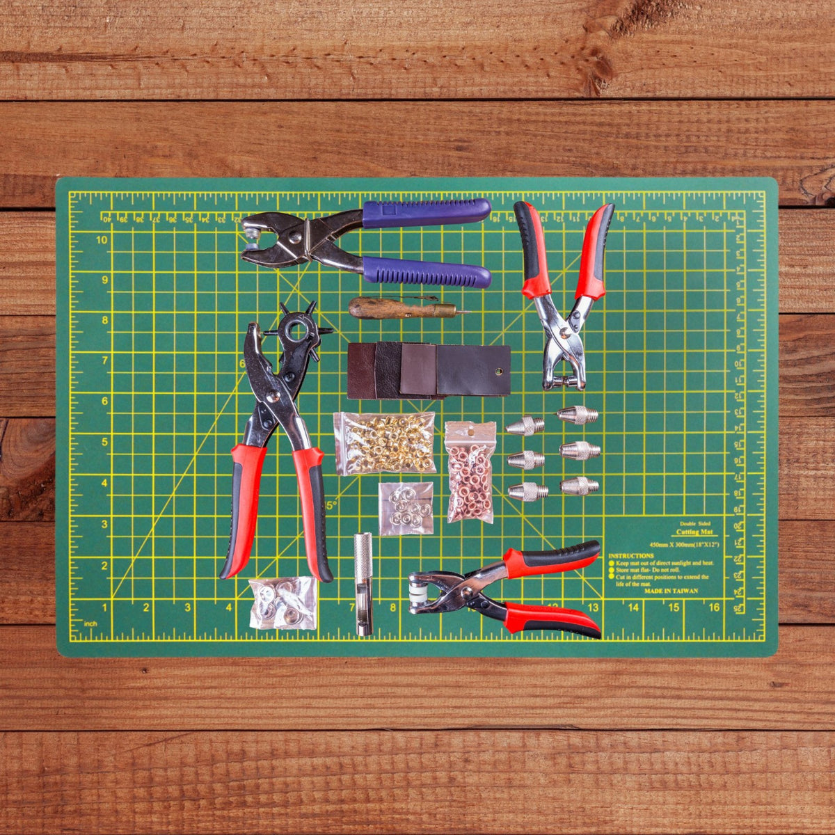 ToolTreaux Large Green Self-Healing Cutting Mat Double-Sided 18 Inch by 12 Inch, view 4