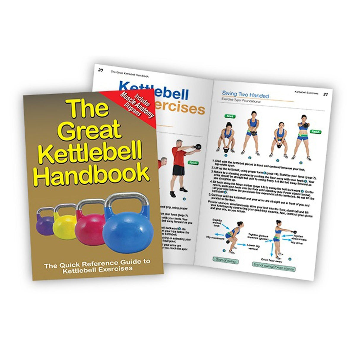 2 Pack Productive Fitness Exercise Equipment Training Reference Guide Handbooks, view 7