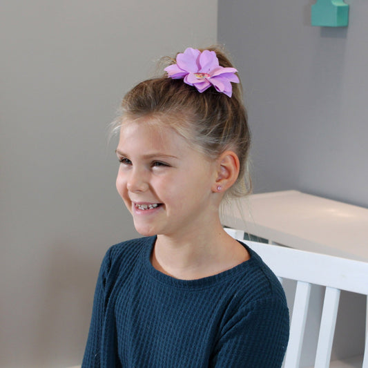 Disney Princess Purple Flower Hair Clip Accessory for Girls Dress Up, view 2