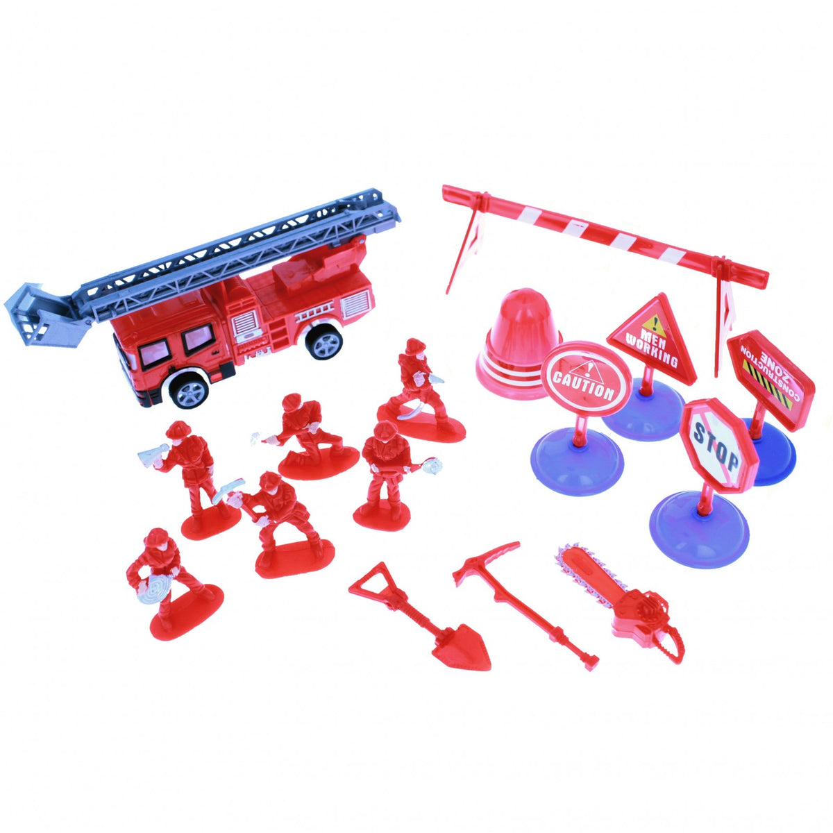 TychoTyke Construction and Rescue Tools Truck with Light and Sound Red, view 5
