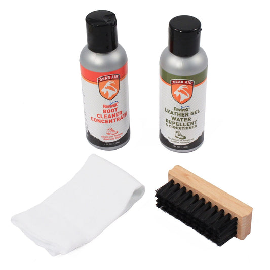 ReviveX leather boot care waterproof gel kit for outdoor shoe cleaning