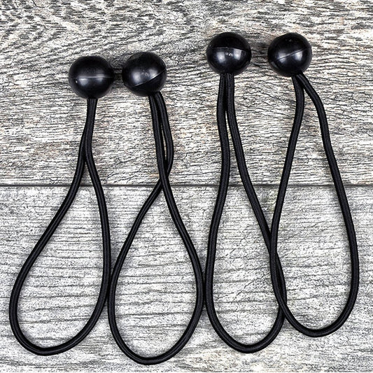 Universal Tool 100 Pack Black Stretch Cord with Black Ball 8 Inch Length, view 2