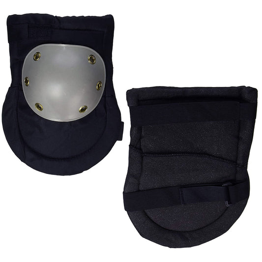 Set of 2 heavy duty knee pads with plastic caps for work and gardening
