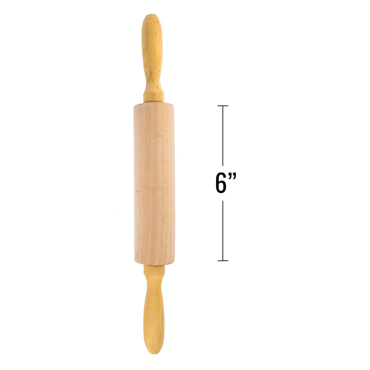 Beille Classic Bakers Solid Lotus Wood Rolling Pin Pie Crust Pizza Dough 13" 15"