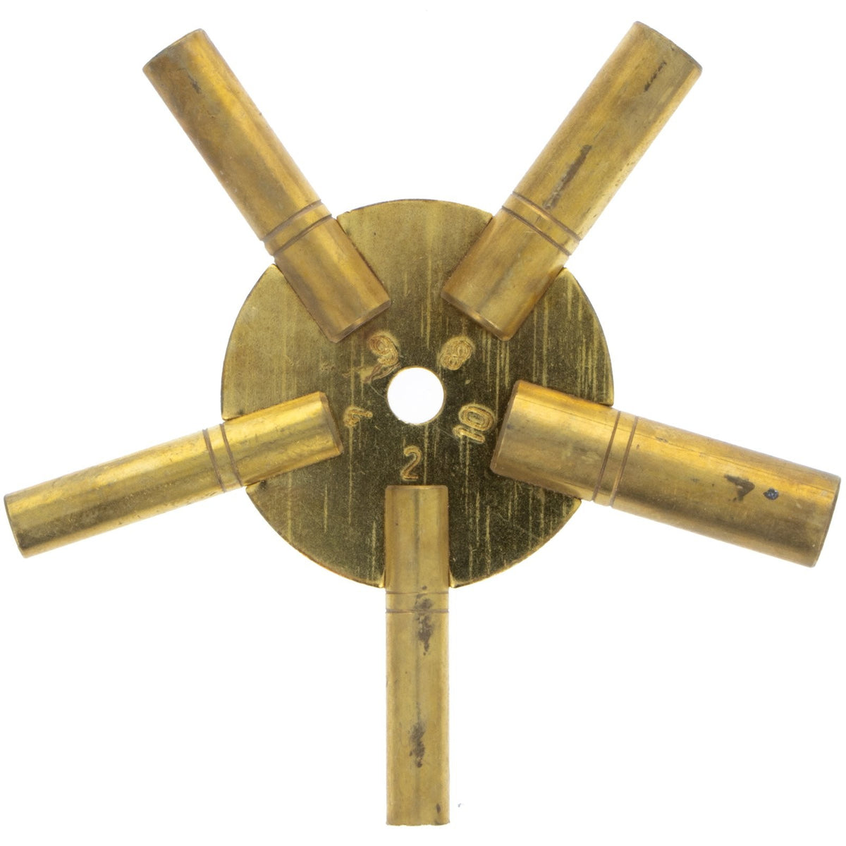 Universal Antique Grandfather Brass Clock Key 2 Pack Even & Odd, view 3