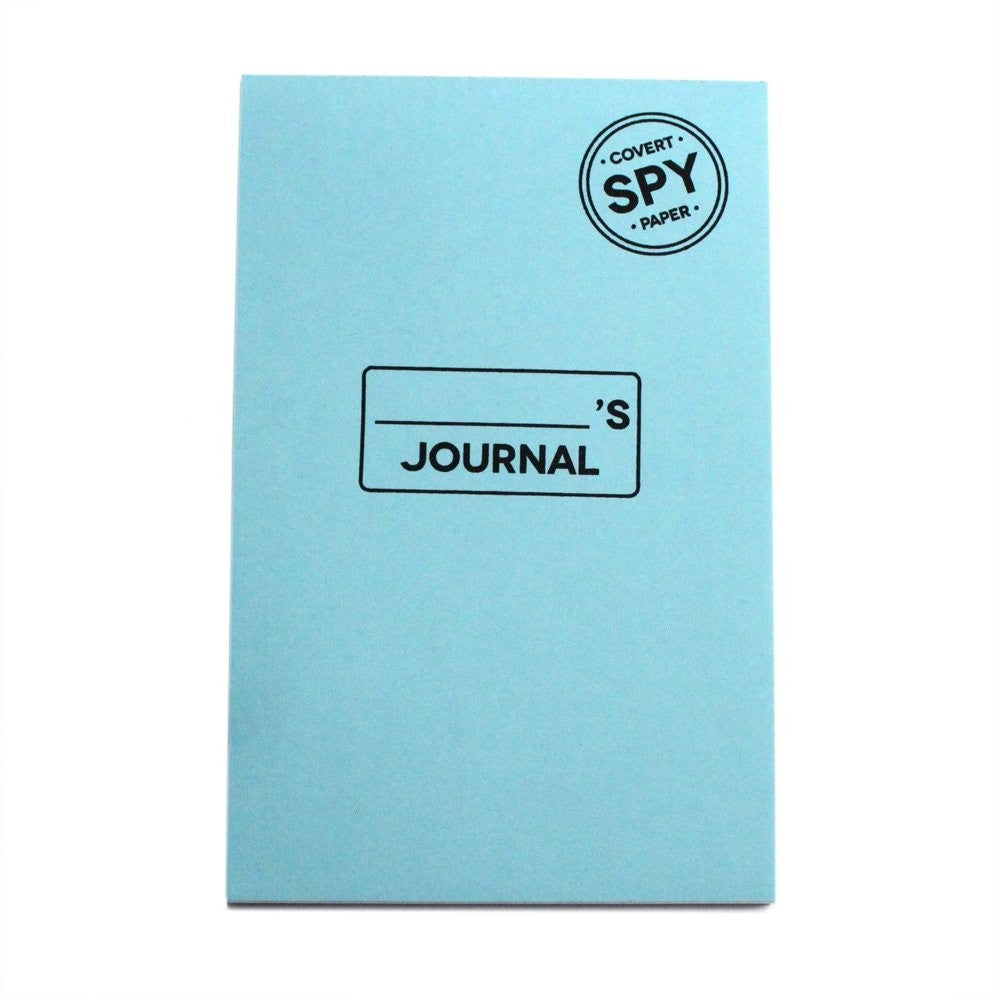 Spy journal with 32 sheets of dissolving note pad paper