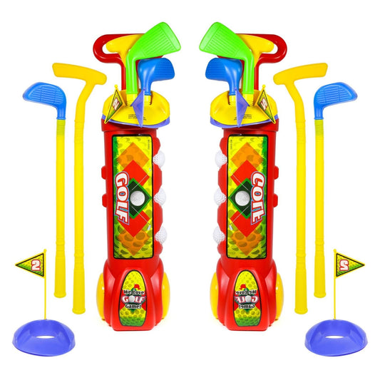 (2 Pack) Kids Indoor Golf Club Toddler Activity Pretend Play Set, Ages 3-8, view 2