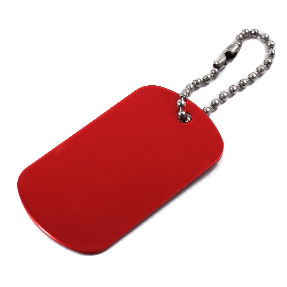 Aluminum Dog Tag Military GI Blank Key Chain 1 Piece Set, view 4