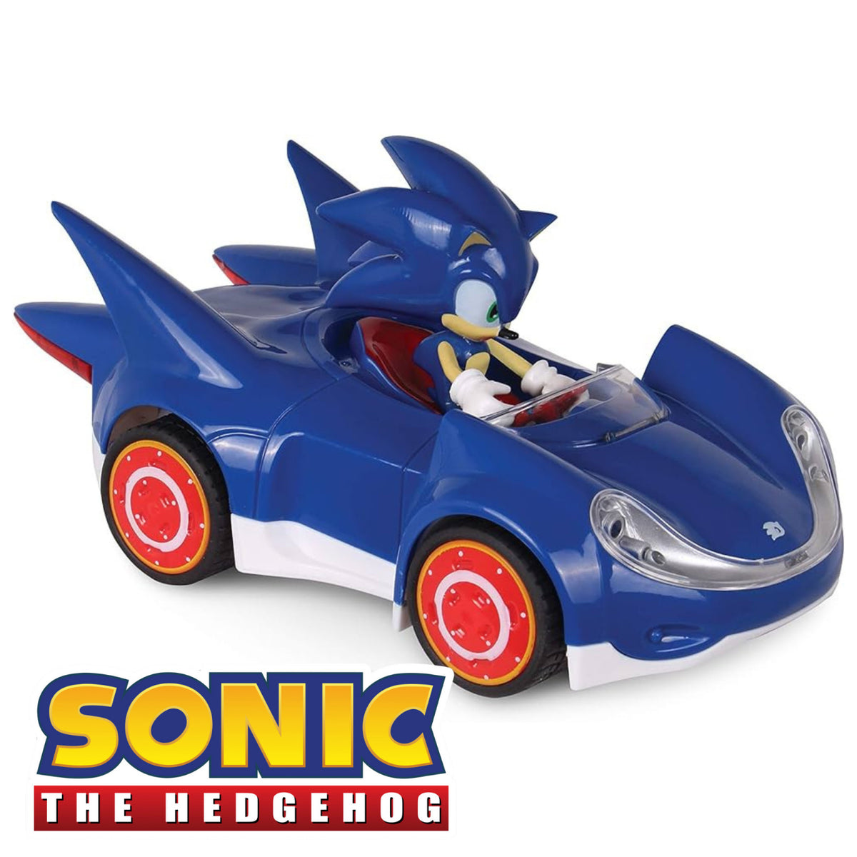 Sonic the Hedgehog 2pc Pullback Race Cars Toy Vehicles Set for Boys Age 3 and Up, view 3