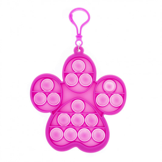 Pink Paw Patrol Push Pop It sensory fidget toy keychain