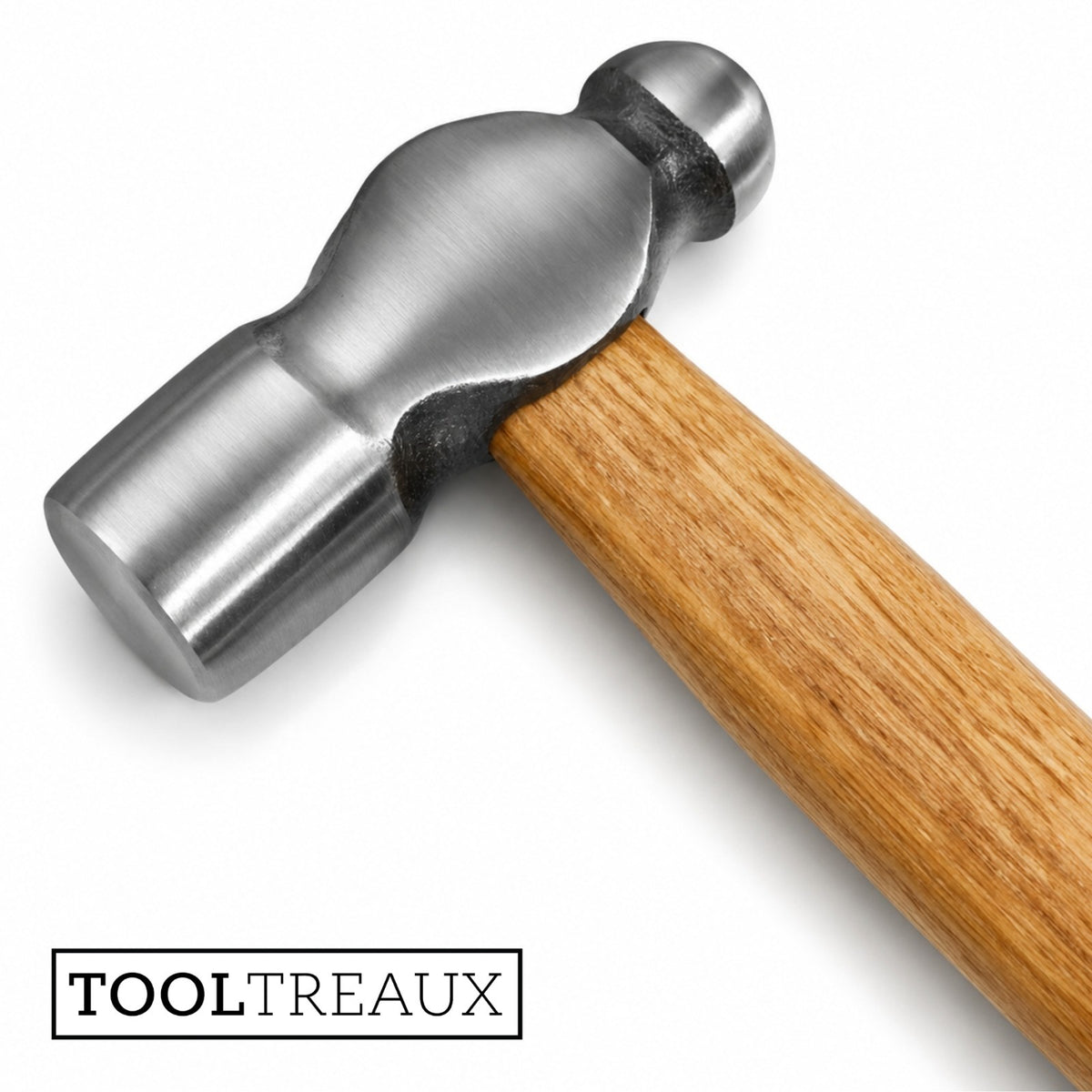 ToolTreaux 4oz Ball Peen Hammer with Hardwood Handle, Small Engineers Hammer, view 8