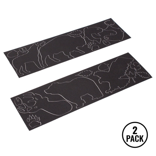 Two rolls of black Gear Aid repair tape for camping and hiking supplies.