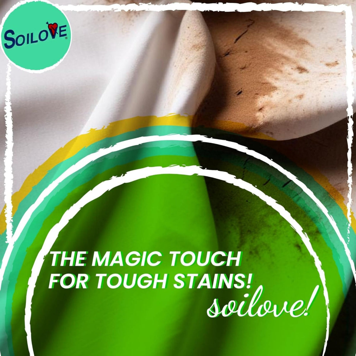 Soilove Laundry Soil Stain Remover All Colorfast Washable Fabrics (Many Sizes), view 3