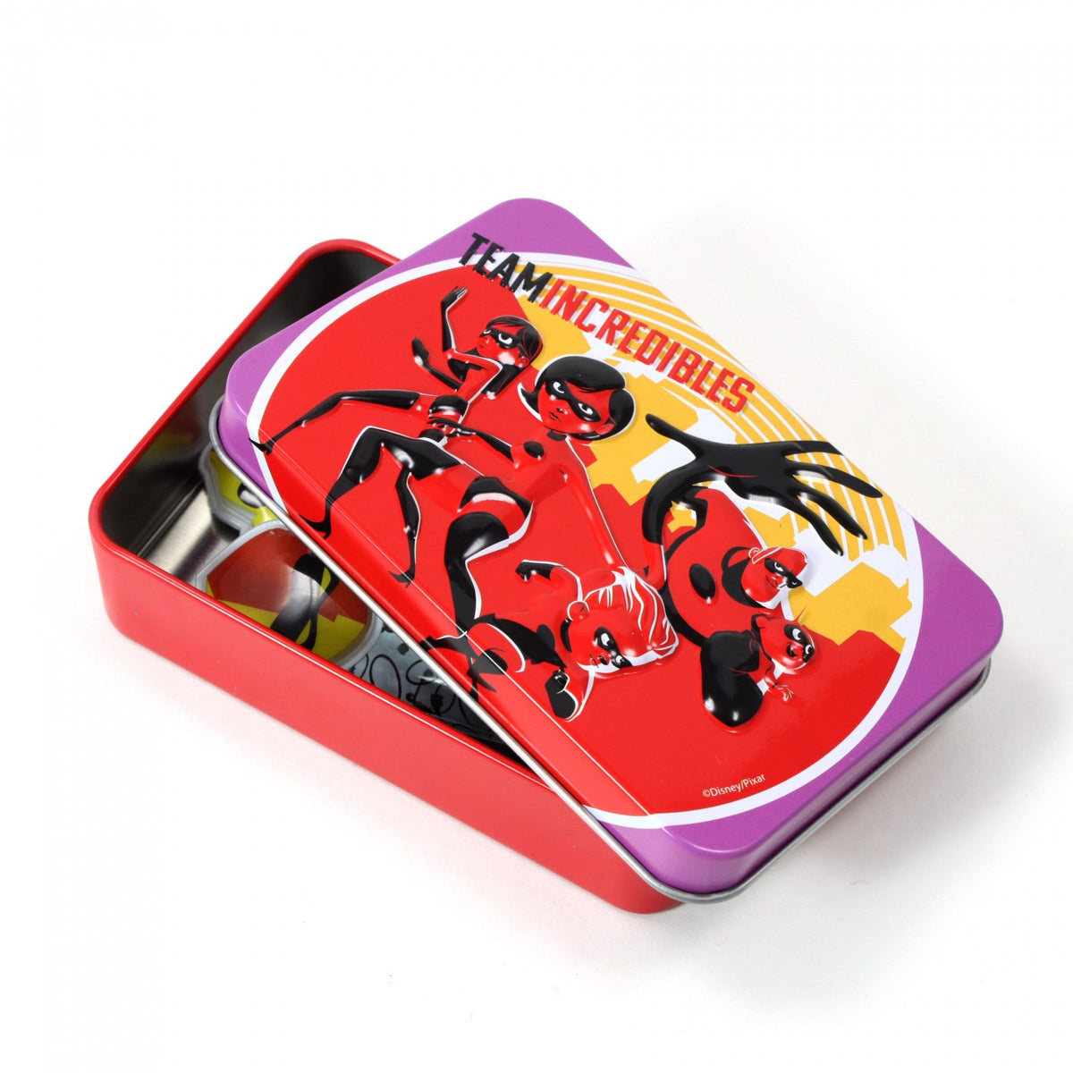 Disney Incredibles Family Superhero Collectible Lip Gloss Tin Set of 3, view 9