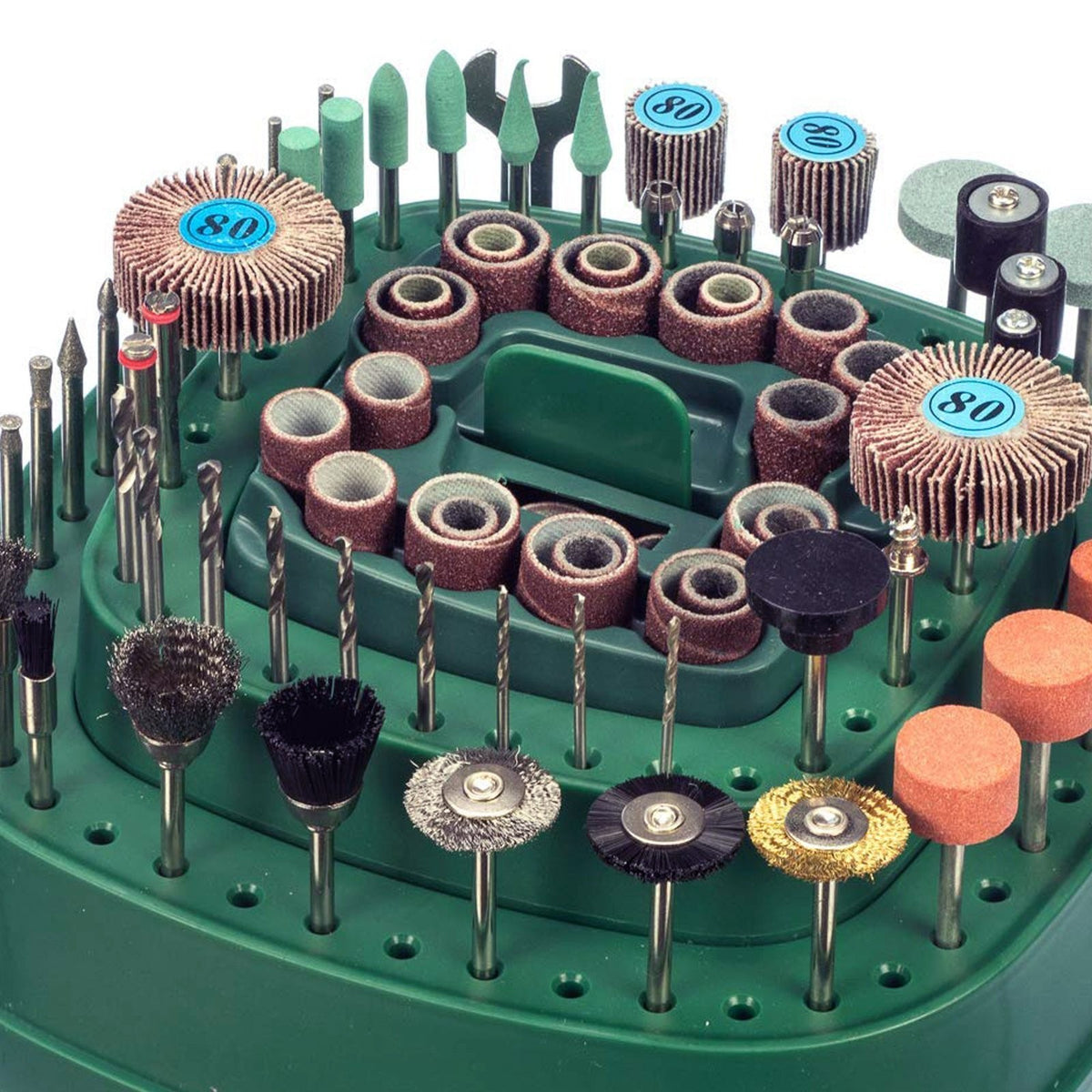 Universal Tool 276 Pc Rotary Tool Accessories Kit on Revolving Stand, view 3