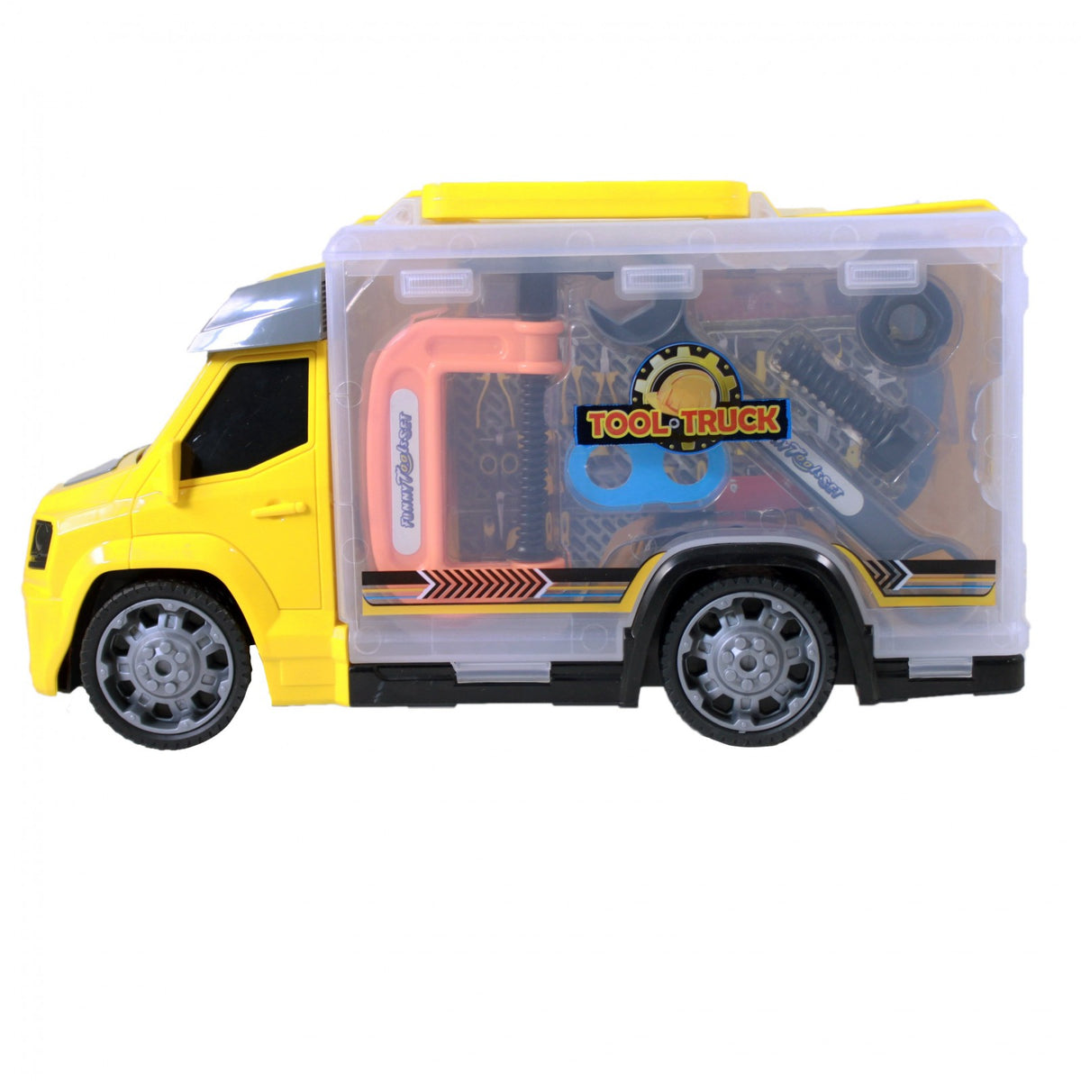 TychoTyke Construction and Rescue Tools Truck with Light and Sound Yellow, view 4