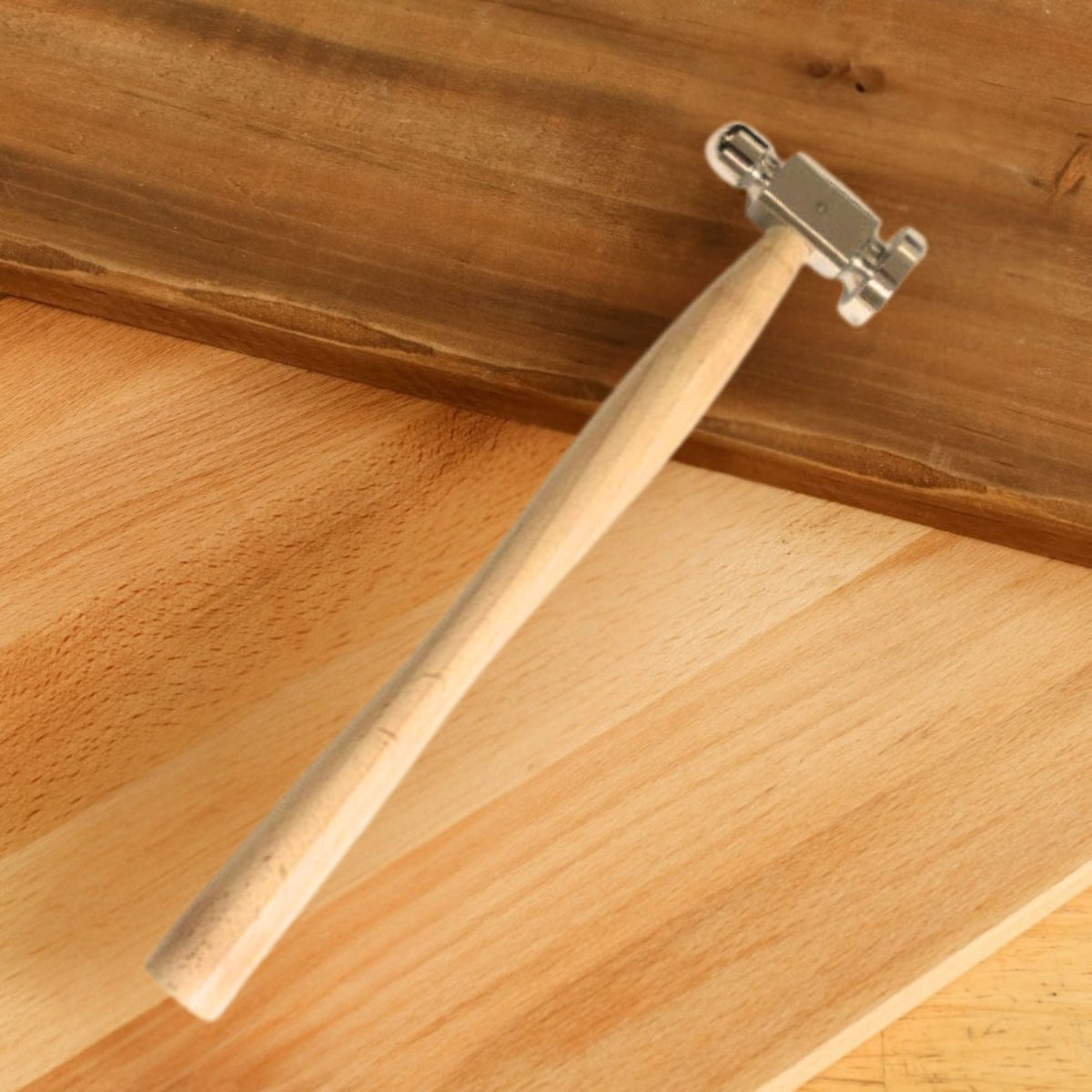 2 Pack ToolTreaux 10 Inch Chasing Hammer Dual Face 6oz Jewelry Metalworking Tool, view 3