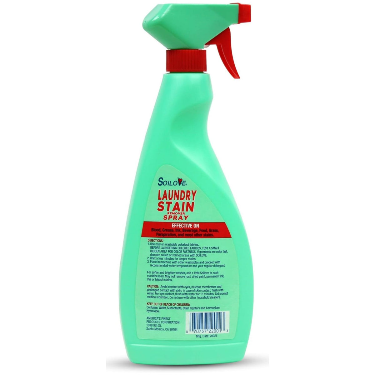 Soilove Laundry Soil Stain Remover All Colorfast Washable Fabrics (Many Sizes), view 7