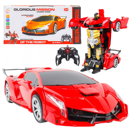 Kidplokio 2 in 1 transforming robot and RC car toy for boys ages 3 and up