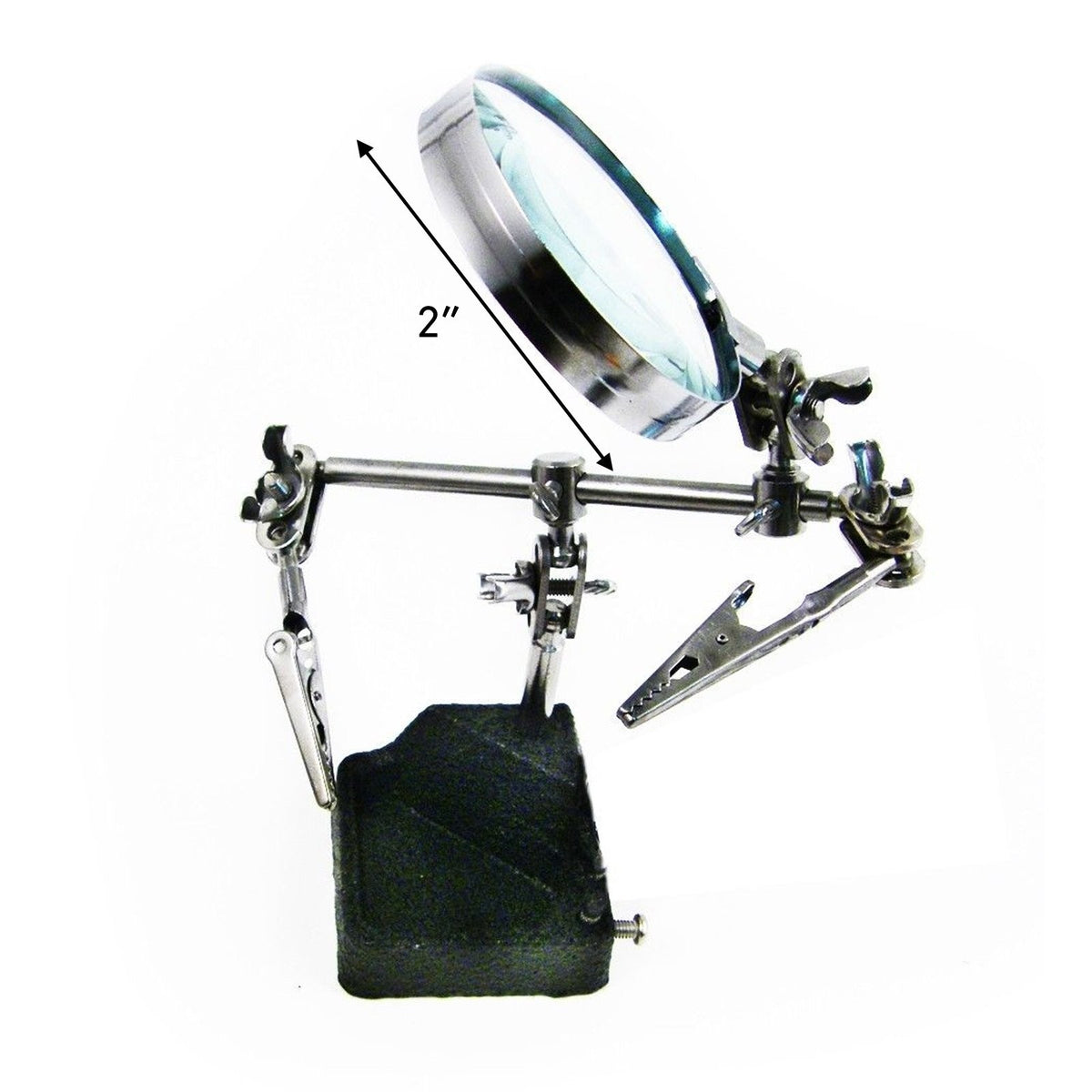 Helping Hand Magnifier Heavy Duty Soldering Station - 4x Magnification, view 2