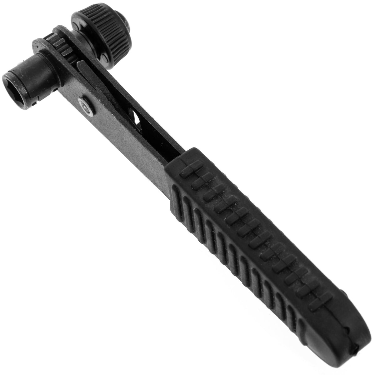 ToolTreaux 2 in 1 Reversible Ratchet Torque Wrench with Rubber Handle, Black, view 7