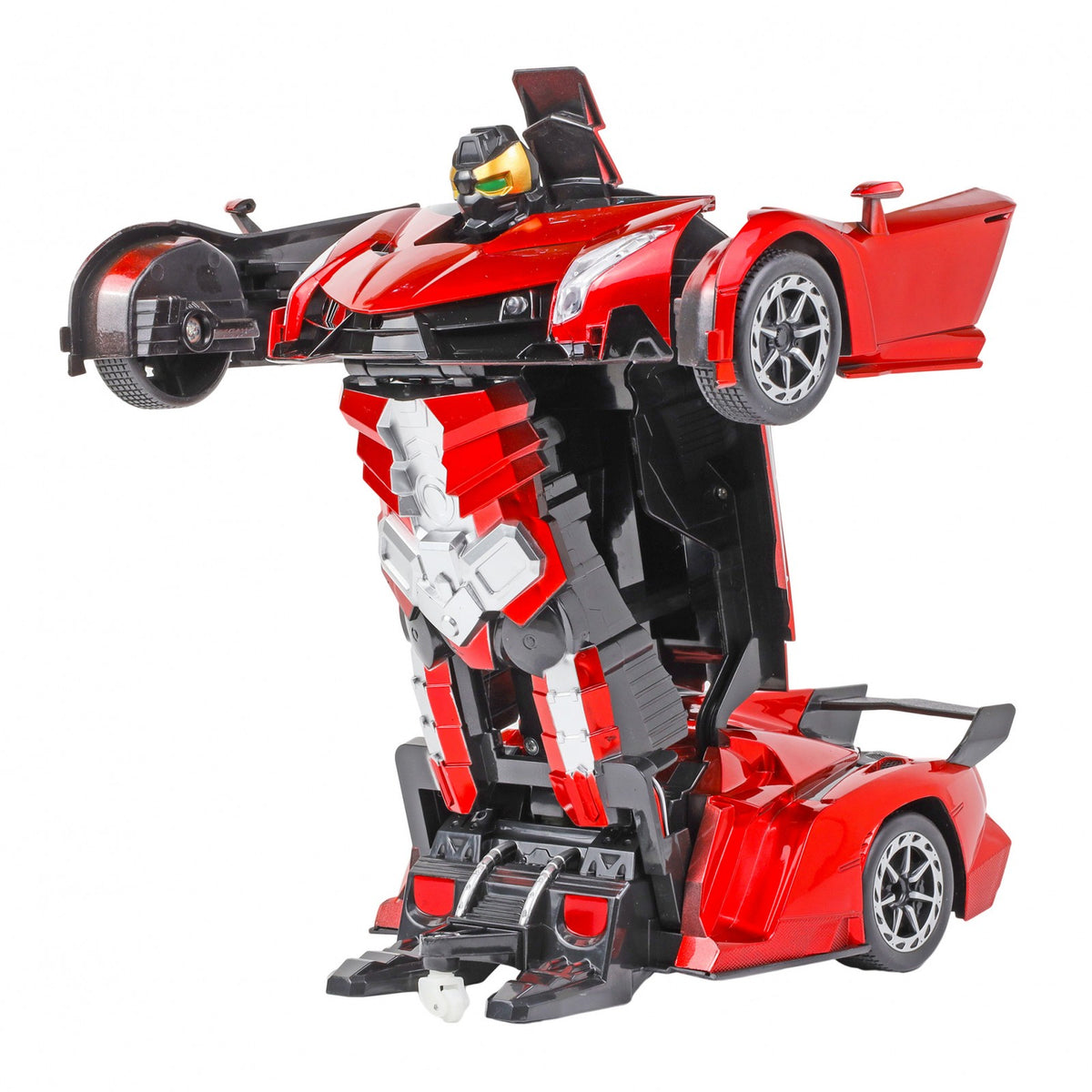 Kidplokio 2 in 1 Transforming Toys Robot RC Car Lights Sounds Boys Ages 3 and Up, view 10