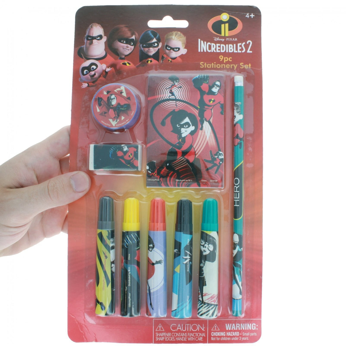 Disney Pixar Incredibles 2 9 pc Stationary Set, view 4
