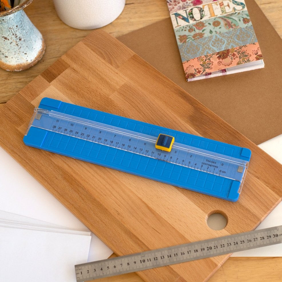 SE Paper Trimmer 12 Inch Cutting Board Magnetic with Grid Guide Base, view 6
