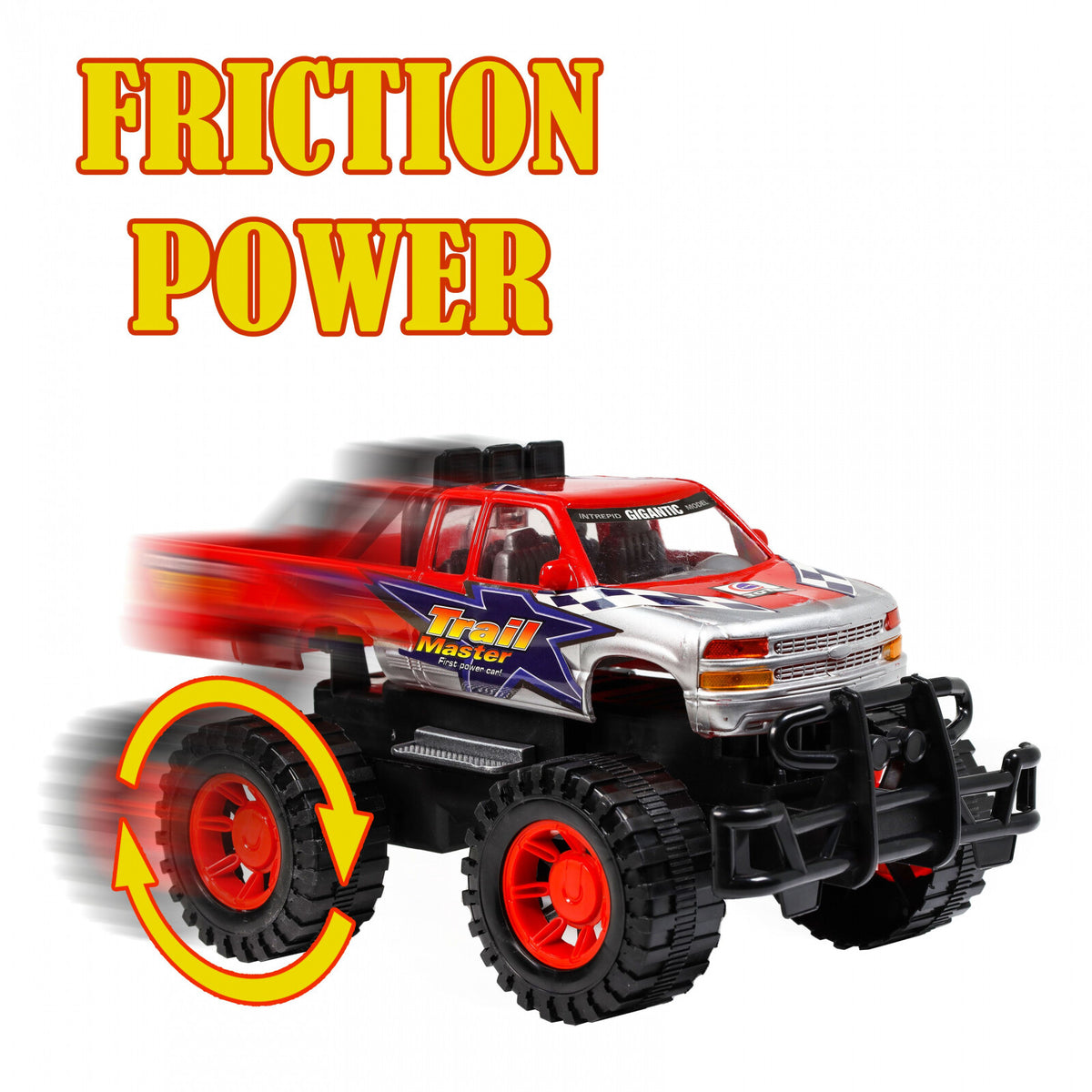 Path Blazer Friction Power Monster Truck Speed Boat Hauler With Trailer, view 3