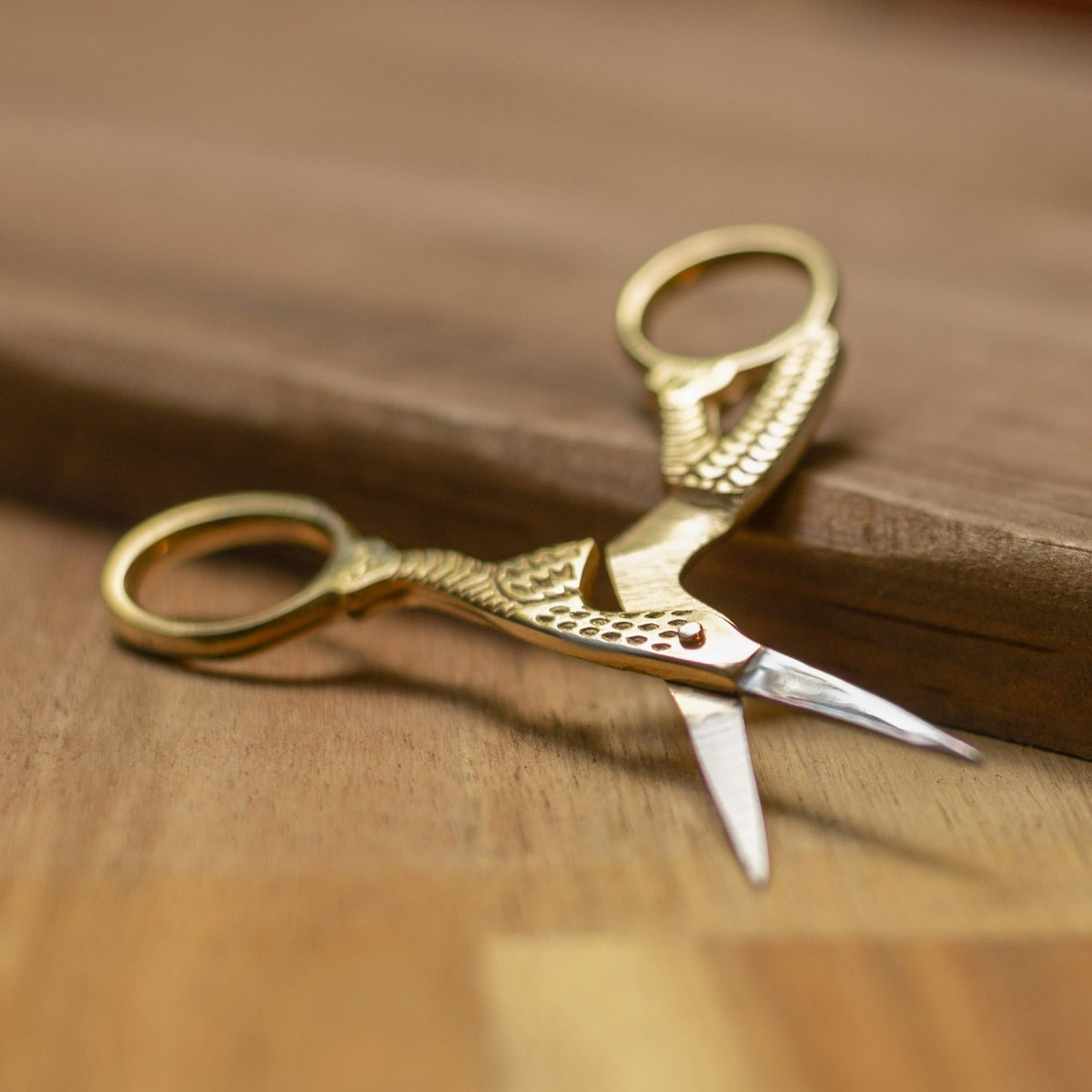 2 Pack 3.5" Tailoring Straight Sharp Tip Scissors Stainless Steel Stork - Gold, view 11