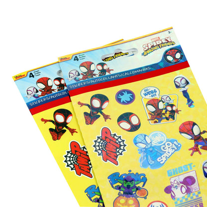 Marvel Spiderman 18pc Cinch Bag Drawstring Backpack Stickers Toys Gift Bundle, view 4