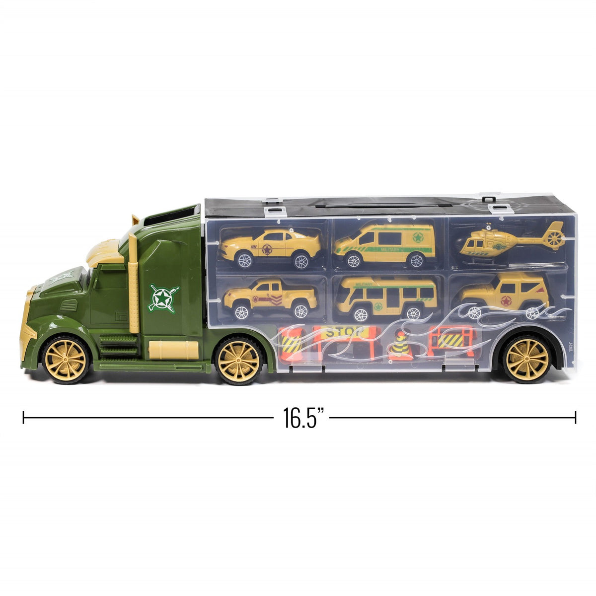 Kids Racing Game Play Mat Diecast Metal Toy Car Carrier Playset 11pc, view 7