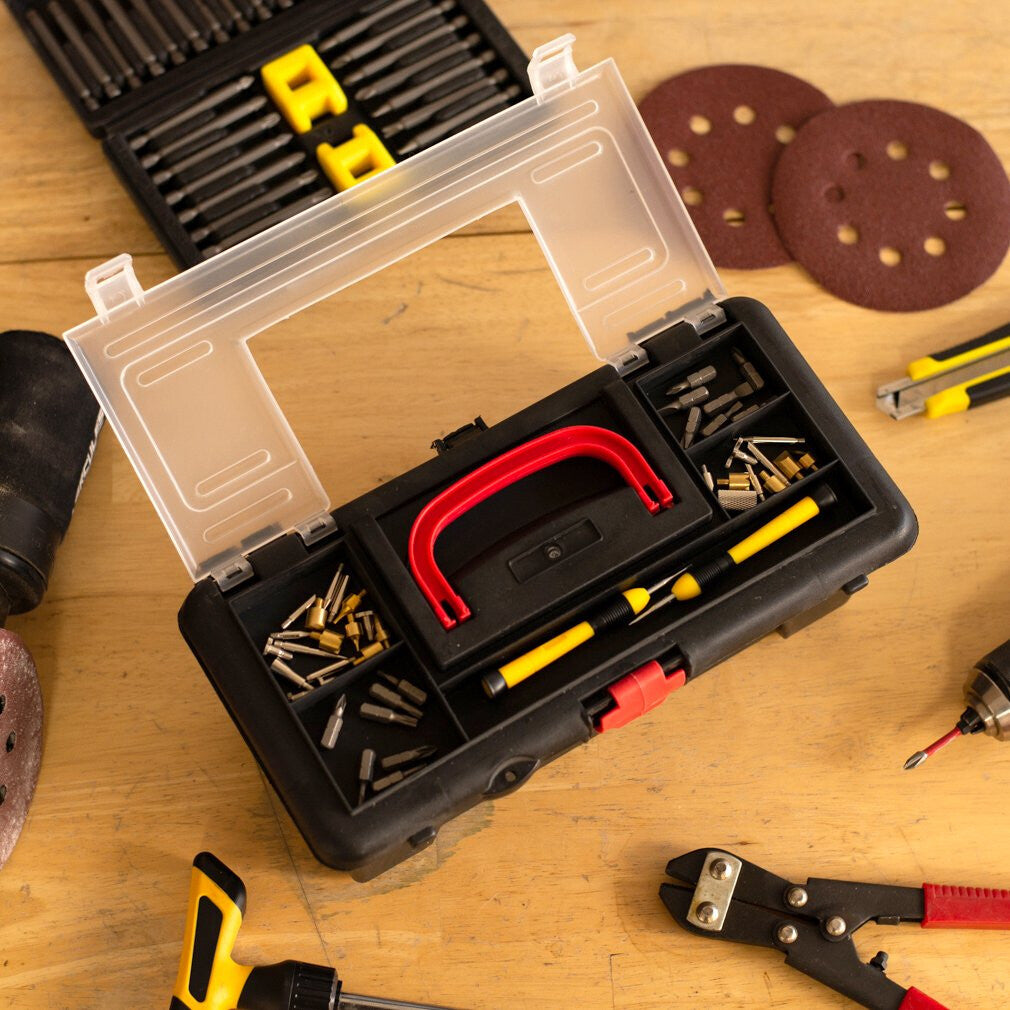 Universal Home Dual Compartment Hobby Craft Tool Box, view 5