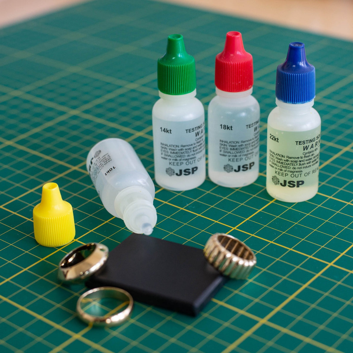 ToolTreaux 10k 14k 18k 22k Complete Gold Testing Kit with Testing Stone 5pc, view 5