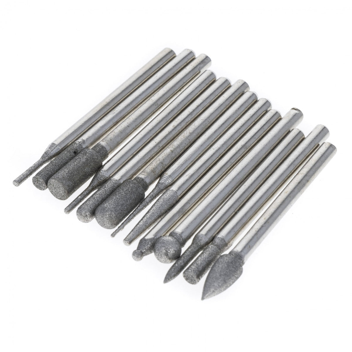 Universal Tool Assorted Diamond Burr Set 120 Grit .125 Inch Shank 30 Pieces, view 5