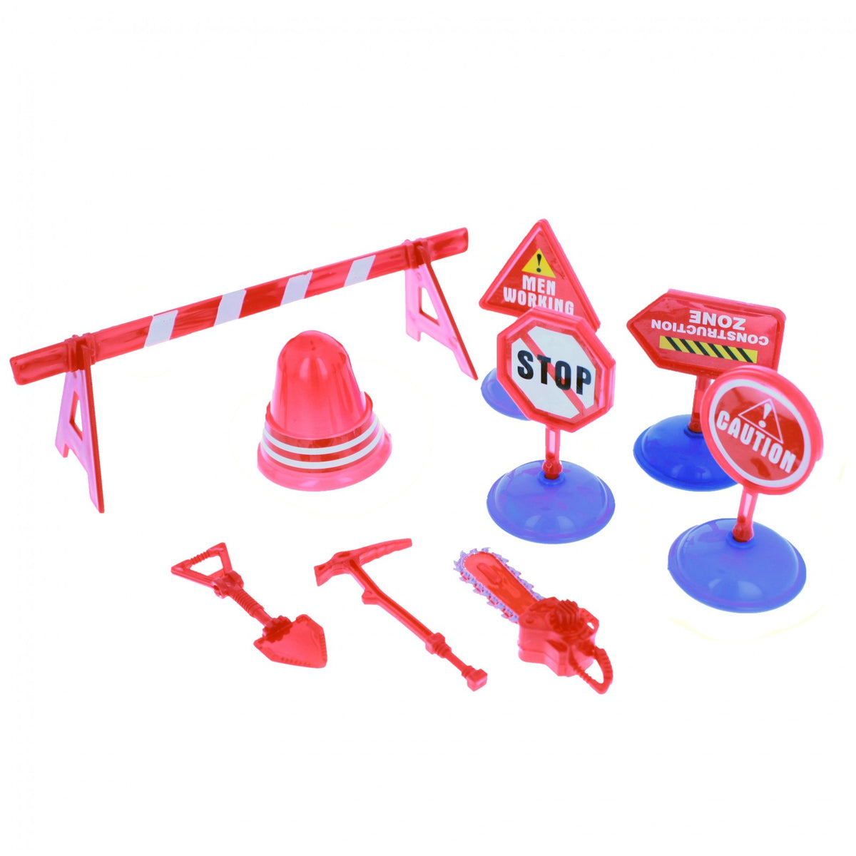 TychoTyke Construction and Rescue Tools Truck with Light and Sound Red, view 8