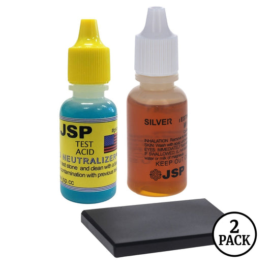 2 ToolTreaux silver grade testing kit acid solutions and stone neutralizers in packaging