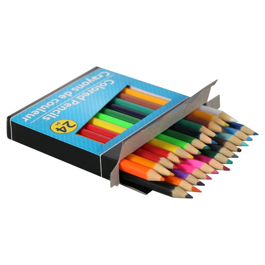 Jot 24 Piece Count Mini Colored Pencil Kids Art School Supplies Set, view 2