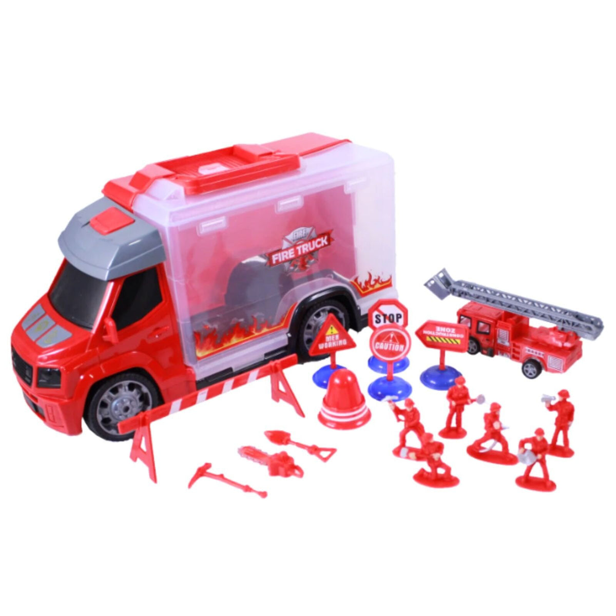 Kidplokio Assorted Truck Toys Action Figures Lights Sounds Playset (2 Themes), view 3