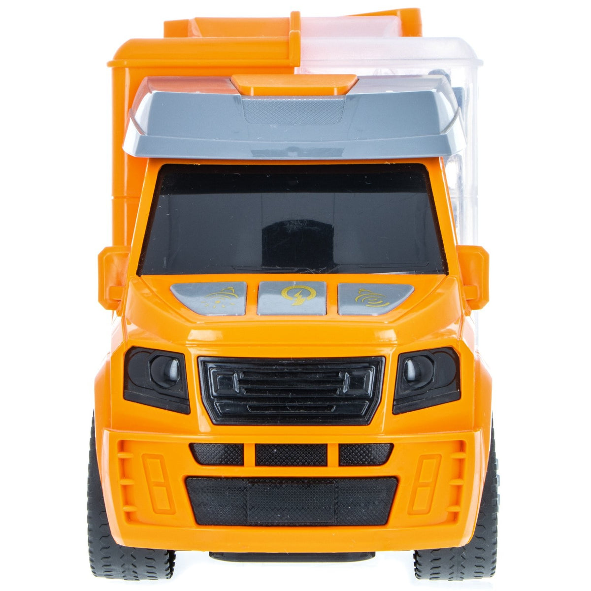 TychoTyke 12pc Dinosaur Toys Action Figures Toy Truck Storage Playset, Orange, view 7