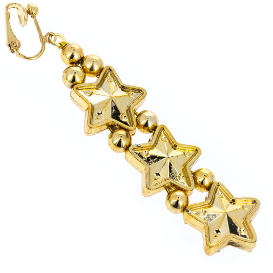 2 Pack Girls Gold Star Bundle Set with Barbie Dangle Earrings Dress Up, view 2
