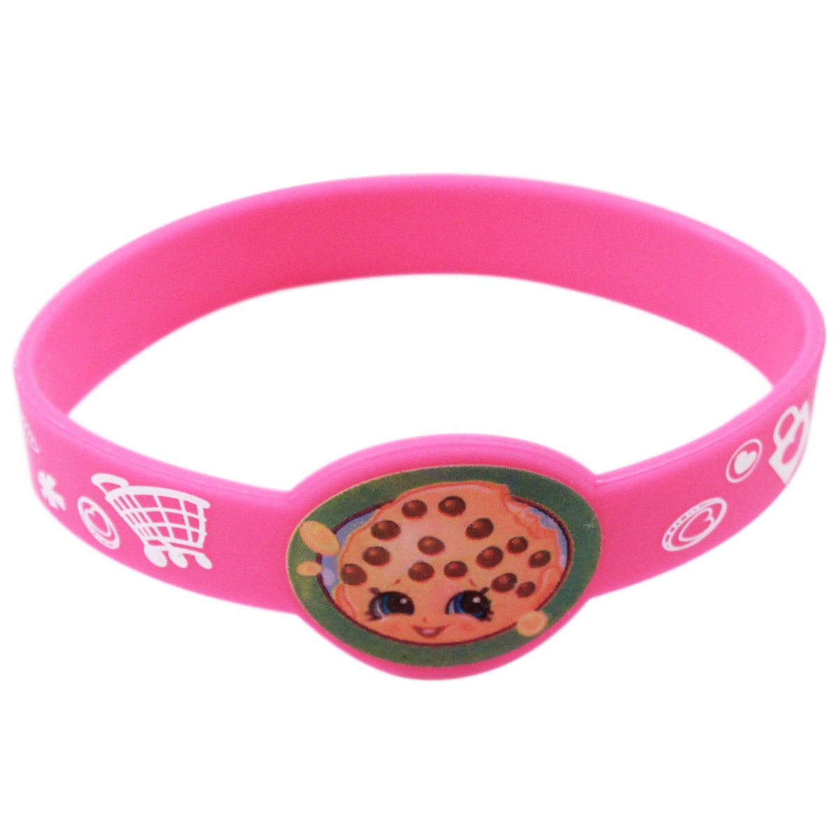 4pc Shopkins Stretchy Silicone Bracelets Gift Set D'Lish Donut Apple Blossom, view 4