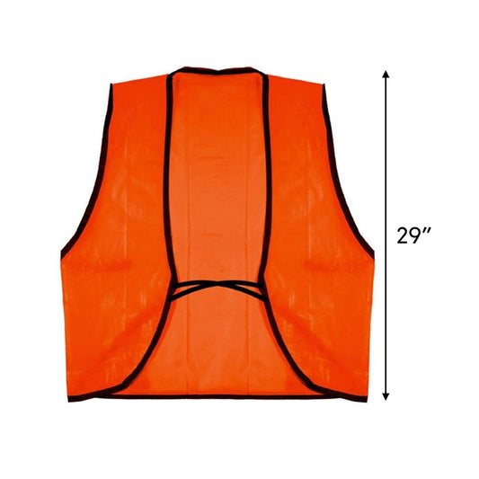 Universal Safety Disposable Vest High Visibility One Size Fits Most Orange, view 2