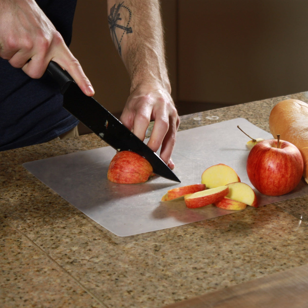 Universal Home Black Stainless Steel Kitchen Knives Set 5 Knife Types 5 Piece, view 7