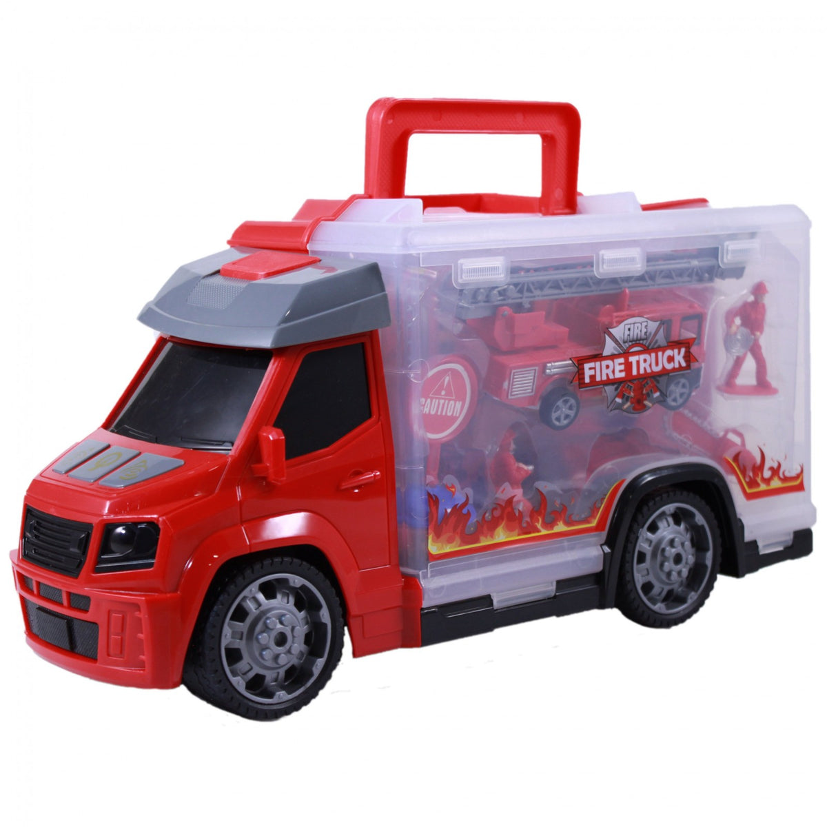 TychoTyke Construction and Rescue Tools Truck with Light and Sound Red, view 3
