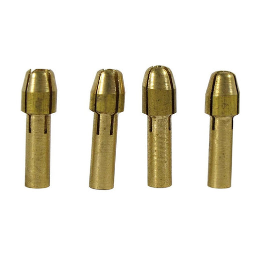 Universal Tool Brass Collet Set for Rotary Tools Assorted Sizes 4 Piece Set, view 2