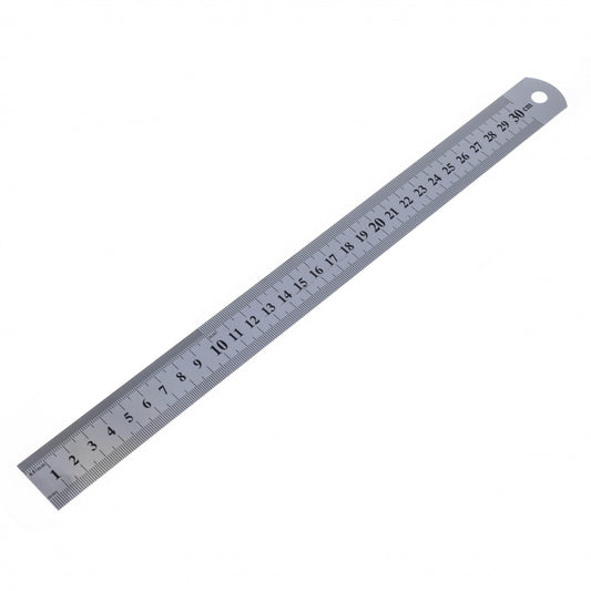 12 inch Stainless Steel Ruler Metric and SAE Measurements, view 2