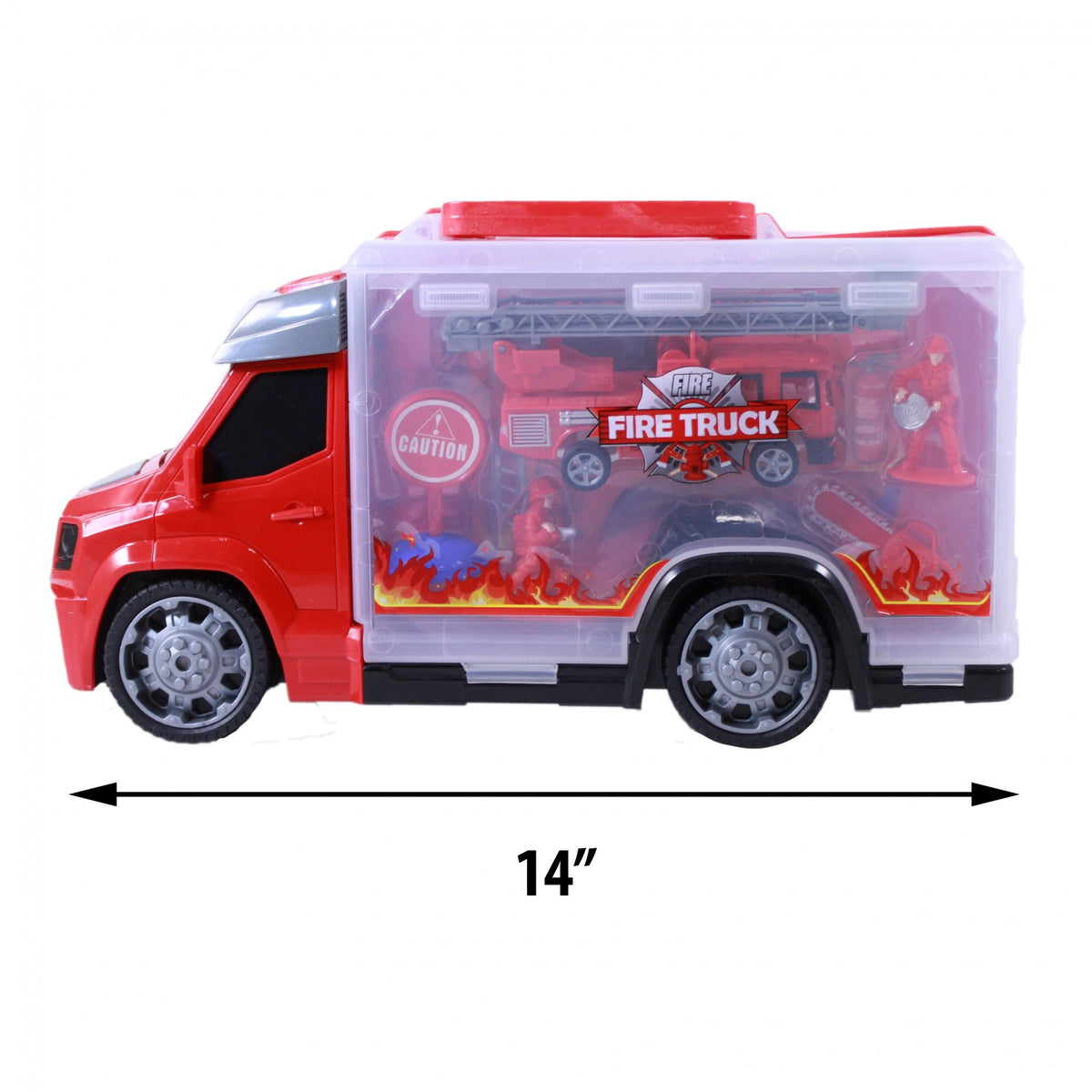 TychoTyke Construction and Rescue Tools Truck with Light and Sound Red, view 7