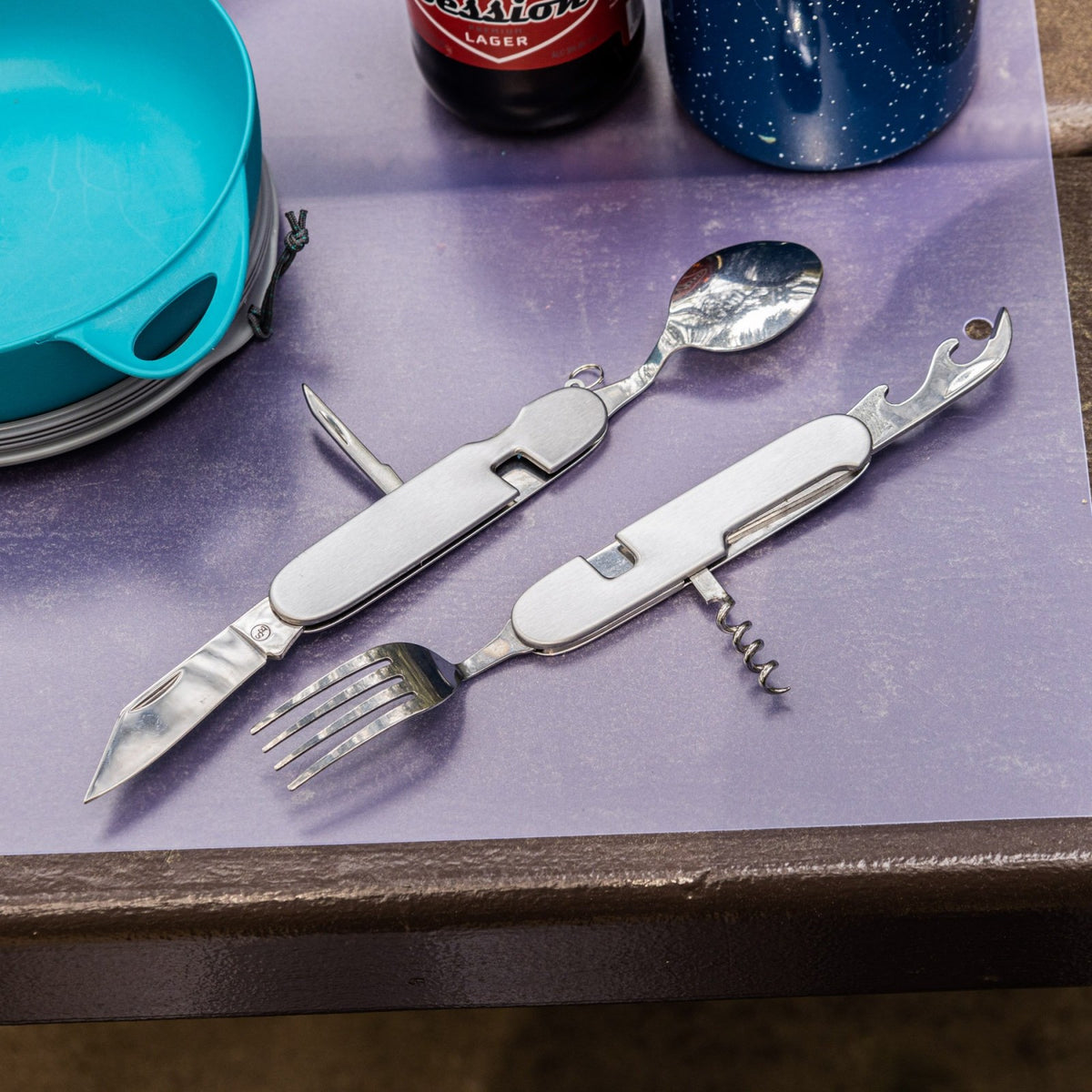 2 Pack 7 Function Deluxe Heavy Duty Camping Utensil Multi Tool, view 8
